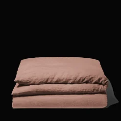 200 LINTEX Housses De Couette-Housse de couette en lin lavé - Rose Argile