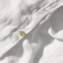 200 LINTEX Maison De Campagne|Housses De Couette-Housse de couette en lin lavé - Blanc Optique