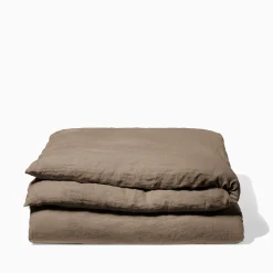 200 LINTEX Accessoirisez Votre Intérieur|Maison De Campagne-Housse de couette en lin lavé - Brun Cha Iro