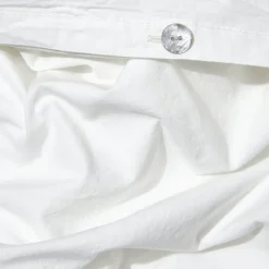 1700 COTEX Housses De Couette-Housse de couette en percale de coton - Blanc Craie