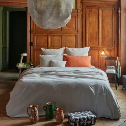 1700 COTEX Housses De Couette-Housse de couette en percale de coton - Beige Dune