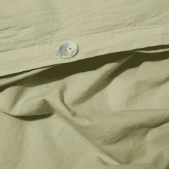 1700 COTEX Housses De Couette-Housse de couette en percale de coton - Vert Sauge