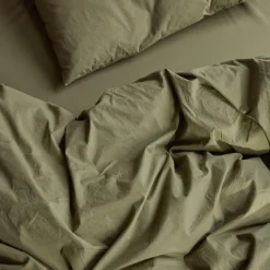 1700 COTEX Housses De Couette-Housse de couette en percale de coton - Vert Camouflage