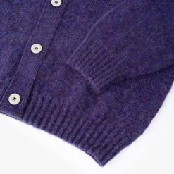 Homme HOWLIN Mailles-- Cardigan Shaggy Bear - Violet