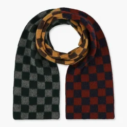 Femme HOWLIN Foulards & Echarpes|Foulards & Echarpes-' - Echarpe Cosmic Checkboard - Marine