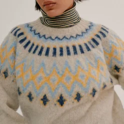 Femme HOWLIN Mailles-' - Pull Disco Circus - Gris