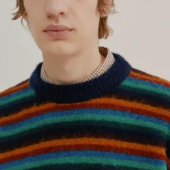 Homme HOWLIN Mailles-' - Pull Slow Burner - Marine