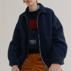 Homme HOWLIN Vestes-' - Veste Boxy Swing - Marine