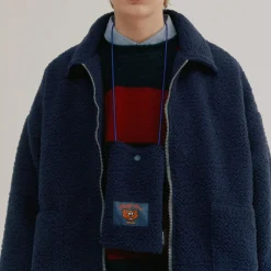 Homme HOWLIN Vestes-' - Veste Boxy Swing - Marine