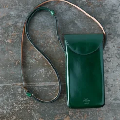 Femme Il Bussetto Accessoires De Téléphone|Accessoires De Téléphone-x Merci - Etui Télephone Crossbody - Vert