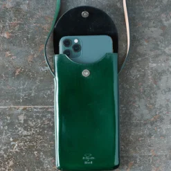 Femme Il Bussetto Accessoires De Téléphone|Accessoires De Téléphone-x Merci - Etui Télephone Crossbody - Vert