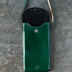 Femme Il Bussetto Accessoires De Téléphone|Accessoires De Téléphone-x Merci - Etui Télephone Crossbody - Vert