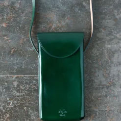 Femme Il Bussetto Accessoires De Téléphone|Accessoires De Téléphone-x Merci - Etui Télephone Crossbody - Vert