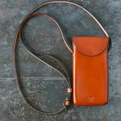 Femme Il Bussetto Accessoires De Téléphone|Accessoires De Téléphone-x Merci - Etui Télephone Crossbody - Biscuit