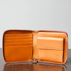 Femme Il Bussetto Porte Monnaie|Porte Monnaie-x Merci - Portefeuille Bi-Fold Zip - Biscuit