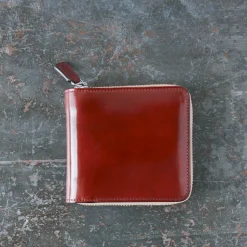 Femme Il Bussetto Porte Monnaie|Porte Monnaie-x Merci - Portefeuille Bi-Fold Zip - Bordeaux