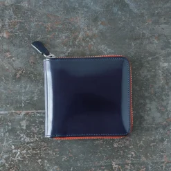 Femme Il Bussetto Porte Monnaie|Porte Monnaie-x Merci - Portefeuille Bi-Fold Zip - Bleu