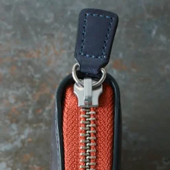 Femme Il Bussetto Porte Monnaie|Porte Monnaie-x Merci - Portefeuille Bi-Fold Zip - Bleu