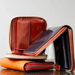 Femme Il Bussetto Porte Monnaie|Porte Monnaie-x Merci - Portefeuille Bi-Fold Zip - Bleu