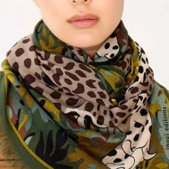 Femme Inoui Editions Foulards & Echarpes-- Echarpe Mike - Kaki