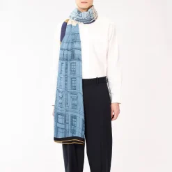 Femme Inoui Editions Foulards & Echarpes-- Echarpe Paris - Bleu