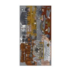 Femme Inoui Editions Foulards & Echarpes-- Echarpe Quatre Saisons - Marron