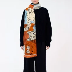 Femme Inoui Editions Foulards & Echarpes-- Echarpe Tokyo - Orange