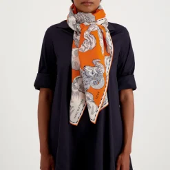 Femme Inoui Editions Foulards & Echarpes-- Etole Astrologie - Orange