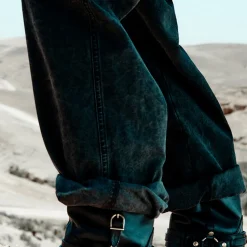 Femme Isabel Marant Pantalons-- Pantalon Kanna - Noir Faded