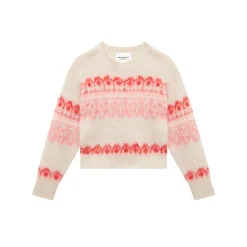 Femme Isabel Marant Mailles-- Pull Dully - Raspberry