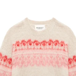 Femme Isabel Marant Mailles-- Pull Dully - Raspberry