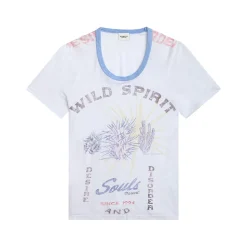 Femme Isabel Marant T-shirts--T-shirt Kiliann - Blanc & Bleu
