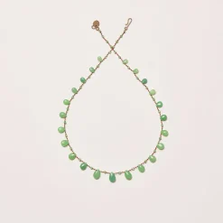 Femme Ivarene L'esprit Merci|Colliers-- Collier Evergreen Drop & Beads - Vert