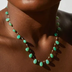 Femme Ivarene L'esprit Merci|Colliers-- Collier Evergreen Drop & Beads - Vert