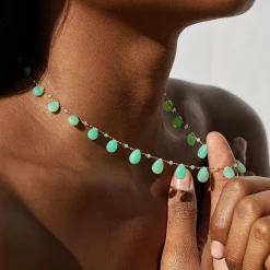Femme Ivarene L'esprit Merci|Colliers-- Collier Evergreen Drop & Beads - Vert