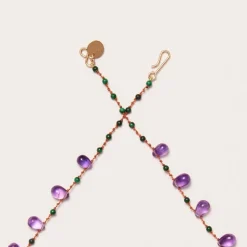 Femme Ivarene Colliers-- Collier Youngtown - Violet/Vert