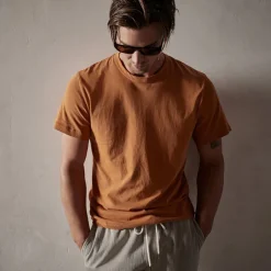 Homme JAMES PERSE T-shirts-- T-shirt Short Sleeve Crew Neck - Citrine