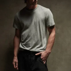 Homme James Perse T-shirts-- T-Shirt S/S Crew Neck - Gris