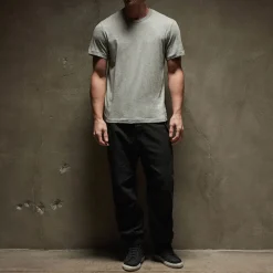 Homme James Perse T-shirts-- T-Shirt S/S Crew Neck - Gris