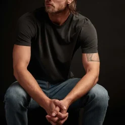 Homme James Perse T-shirts-- T-Shirt S/S Crew Neck - Carbon