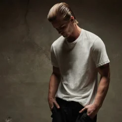 Homme James Perse T-shirts-- T-Shirt S/S Crew Neck - Blanc