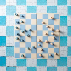 Enfant 1156 KUBBICK L'univers Enfant|Jeux-Jeu Échecs Bleu / Blanc graphique