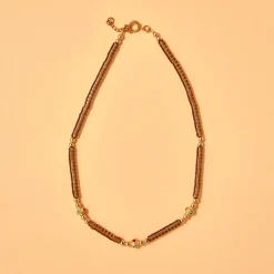 Femme JUHU Colliers-- Collier Lil - Gris