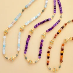 Femme JUHU Colliers-- Collier Ness - Violet