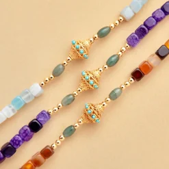 Femme JUHU Colliers-- Collier Ness - Violet