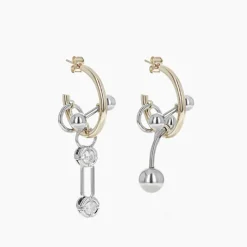 Femme Justine Clenquet Boucles D'oreilles-- Boucles d'oreilles Debbi - Doré