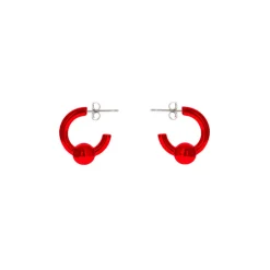 Femme Justine Clenquet Boucles D'oreilles-- Boucles d'oreilles Sam - Rouge