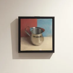 2151 KENNY HARRIS Peintures-Kenny Harris - Peinture Crémier - Bleu et Rouge