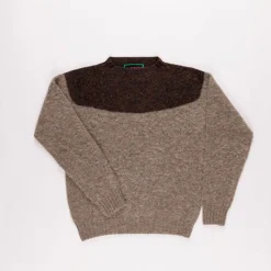 Femme LA FETICHE Mailles-- Pull Penelope - Gris & Marron