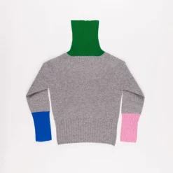 Femme LA FETICHE Mailles-- Pull polo Rudimini - Gris